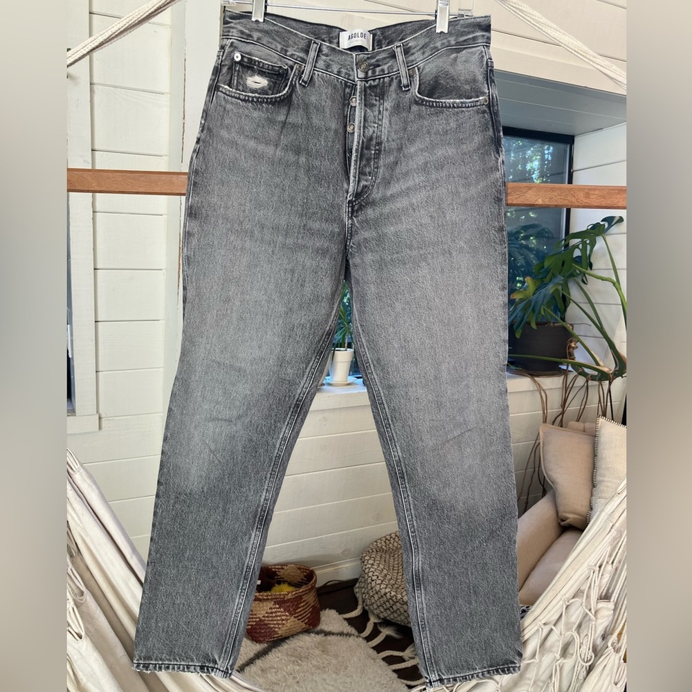 Agolde Women’s Straight Gray Jeans - Never Worn!